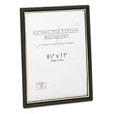Nu-Dell 11818 - EZ Mount Document Frames, Plastic, 8-1/2 x 11, Black, 18/Pack-NUD11818