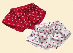 31SlzWOAV9L Heart Print Boxer Shorts fits Webkinz, Shining Star and 8   10 Make Your Own Stuffed Animals