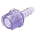 1/8inch Hose Barb Polycarbonate Straight Thru Inline Coupling Body - .48inch H X .90inch L