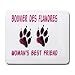 BOUVIER DES FLANDRES WOMAN'S BEST FRIEND Mousepad