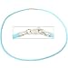 Rubber Cord Necklace Light Blue 16"