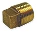 Industrial Grade 1VFR3 Cored Plug, Red Brass, 1/2 In, 150 PSI