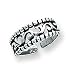Sterling Silver Antiqued Bead with 20 inch Sterling Silver Chained Toe Ring