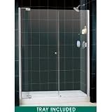 DreamLine Shower Stall SHTRDR-36600-42-CH. 36'' x 60'' x 72'', Center Drain, Clear Glass, Chrome