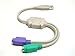 Electronics : USB to DUAL PS2 (KEYBOARD+MOUSE) ADAPTER FOR PC/LAPTOP
