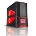 Nspire Case CSAZ-202EVO Mid Tower 4/2/4 USB/Audio/Satax4 Black/Red Brown Box 24 Months Warranty New