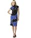 Maggy London High-Neck Belted Matte Jersey Dress