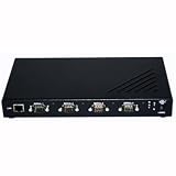 SocketSerial QSE-100D Device Server - 4 x DB-9 Serial, 1 x RJ-45 10/100Base-TX Network