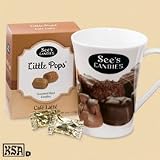 See's Candies See's Mug with 4 oz. Cafe Latte Little Pops