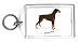 Keychain with pinscher, dog, doberman, brown