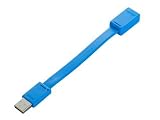 バッファローコクヨサプライ BUFFALO USB延長ケーブル Aオス:Aメス フラットタイプ 0.1m ブルー BSUAAF201BL