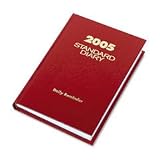 At-A-Glance SD38913 Standard Diary Daily Reminder, 2008, Recycled, 5-3/4x8-1/4, Red