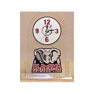 Alabama Crimson Tide Clear Desk Clock NCAA College Athletics Fan Shop Sports Team... by 