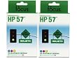 Remanufactured HP 57(C6657A) Color Ink Cartridges -Pack of 2 -Deskjet 450cbi, 450ci, 450, 5150, 5550, 5550v Brand