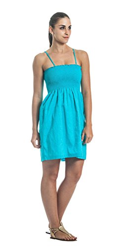 Blue Dot Strap or Strapless Dress