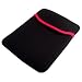 TheTechTree - Black/Red Reversible Neoprene Sleeve Carry Case Cover For Asus Eee Pad Transformer Prime TF201, TF101, TF300T, TF700T