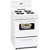Buy 24 Compact Gas Range With Electronic Ignition Windowed Oven Door 10 Tempered Glass... by Premier