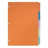 (Price/ST)Erasable Tab Indexes, 5-Tabs, 11x8-1/2, Multi