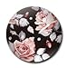 iPhone 6 Plus case flowers, Akna 2nd Generation of Stylish-fit Series, Retro Floral Pattern Rubber Feel Coating Hard Case for iPhone 6 Plus [Berlin Black](U.S)