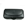 Premium Soft Black Horizontal Leather Pouch Carry Case With Belt Clip / Belt Loop For Apple iPhone Sold By TopDeals888