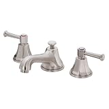 Danze D304068BN Brandywood Two Handle Widespread Lavatory Faucet with Lever Handles, Brushed Nickel