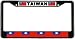 Taiwan Taiwanese Flag Black License Plate Frame Metal Holder