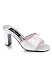 ROMANCE-301-4, 3.25 Inch Heel Satin Slip On With Bow.
