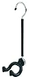 The Guitar Hanger 1001  Stand,  Black/Stainless Steel