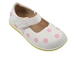 Puddle Jumper Baby/ Toddler Girl's Leather Mary Janes Shoes Polka Dot White Pink