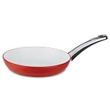Produkt-Bild: Berndes 079601 Alu Color Bratpfanne 24 cm, keramikversiegelt innen wei&szlig;, au&szlig;en rot