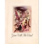 Gone With The Wind 1939 Original Movie Program Starring Clark Gable & Vivien Leigh, David O. Selznicks Production of Margaret Mitchells Story of Old South ( Cover has Beautiful Color Scene Collage from Showing Rhett & Scarlett etc ) Souvenir Premiere book cover