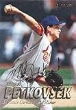 Mark Petkovsek, St. Louis Cardinals, 1997 Fleer Autographed Card