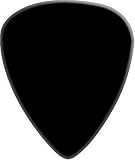 Musicians Friend Standard Celluloid Guitar Picks 1 Dozen, Black Pearl Medium