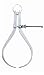 Starrett 79A-4 Yankee 4-Inch Outside Caliper with Solid Nut