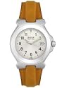 Men's Brown Leather Silver Dial