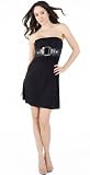 Sexy Tiny Babydoll A-Line Tube Dress with Elastic Belt from Hot Fash Dresses - QUINN Black