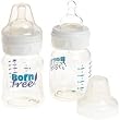 Born Free BPA Free Wide Neck Bottles -  5-Ounce Twin Pack