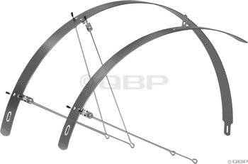 Civia Low Profile Fenders Aluminum Anodized Gray 700x35