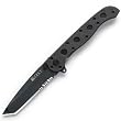 Columbia River Knife And Tool M16-10KZ EDC (Every Day Carry) 3-inch Zytel Black  Folding Knife with Autolawk and Tanto Razor Edge Blade, 7.125-inch Total Length