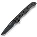 Columbia River Knife And Tool M16-10KZ EDC (Every Day Carry) 3-inch Zytel Black  Folding Knife with Autolawk and Tanto Razor Edge Blade, 7.125-inch Total Length