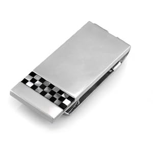 Buy Legere Tmc-005 Stainless Steel Money Clip - Onyx and Mother of Pearl Check by Legere