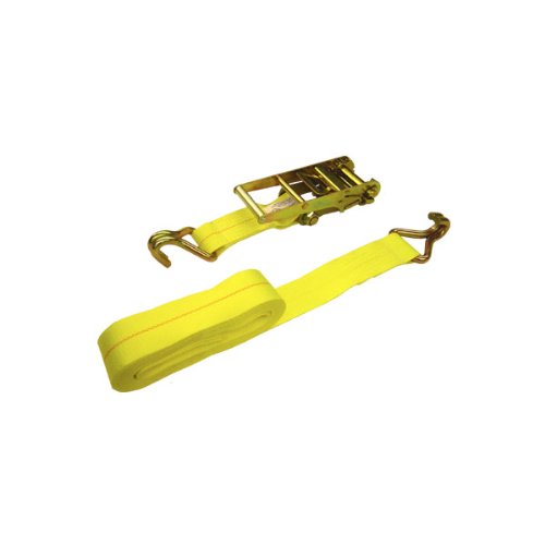 Ratcheting 3" X 30' Ratchet Strap with Double Wire JHooks (5,000 lbs