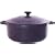 Dexam Chasseur Cast Iron Round Aubergine Casserole, 22cm