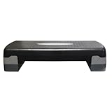 Valor Fitness Aerobic Step, Black/Gray