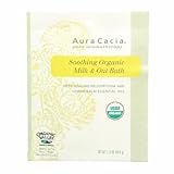 Aura Cacia Milk and Oat Bath, Helichrysum and Lemon Balm, 1.75-Count (Pack of 3)