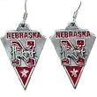 Nebraska Cornhuskers Dangle Earrings - NCAA College Athletics Fan Shop Sports Team Merchandise