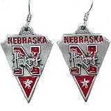 Nebraska Cornhuskers Dangle Earrings