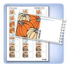 **LIMITED EDITION** Stamps.com Autumn Internet Postage NetStamps Label Sheets [5 Sheets w/ 24 Netstamps Each Sheet] under The Electronics Store