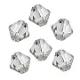 Swarovski Bicones 5301 4mm Crystal Silver Shade (50)