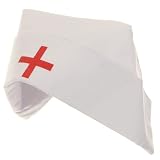 Nurse Hat with Button – White